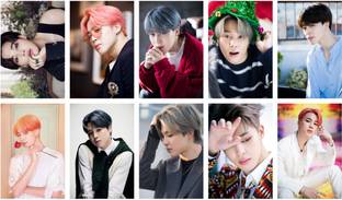 Pack of 10 BTS Member Jimin Photocard set for BTS Fans | HD Quality Photographic Paper