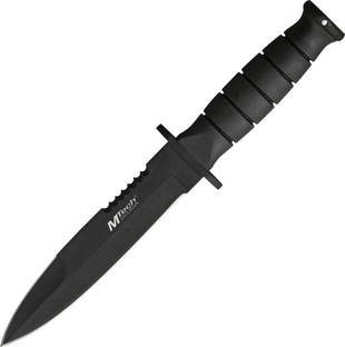 M-tech Black Fighter Matt Finish Knife, Diver's Knife, Combat Knife, Knife Sheath, Survival Knife, Fixed Blade Knife, Blade, Campers Knife