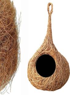Onecare Round Organic Bird Nest Purely Handmade Jute Flower Basket
