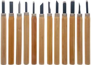 pollwala 12 pcs Wood Carving and Engraving Set Art Combination Chisel Combination Chisel Set