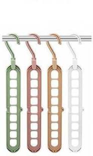 Radha Wardrobe Space Saver Folding Hangers, Closet Organizers,360º Swivel Hook(4Pcs) Closet Organizer