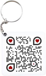 JAIPURART Drive Safe... I Need You Here With Me Qr Code Secret Message Key Chain