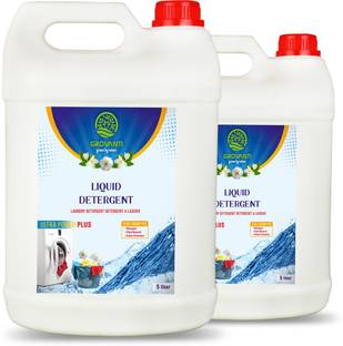 GROVANTI ORGANIC Liquid Detergent, Suitable for top and front load for Machine Laundry Liquid Aqua Liquid Detergent