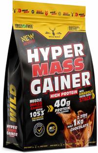 WILD BUCK Hyper Mass Gainer With Protein,Creatine-Taurine Stack & Over1053 Calorie Per Serve Weight Gainers/Mass Gainers