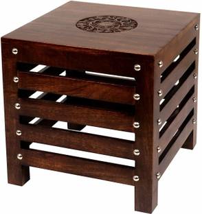 Smarts collection Wooden Stool for Living Room | Side Stool | Table for Bedroom | Stool for- Dressing Table, Bedside, Home, Office, Balcony | Bar Stool | Side Stool | Coffee Table Metal Side Table