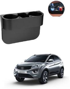 PRTEK Multifunctional Universal Car Cup Holder Inserts Images Bottle Organizer Seat Back Drinking Bracket Car Seat Wedge Water Bottle Double Cup Holder Cellphone Holder Compatible Compatible With Tata Nexon Car Bottle Holder