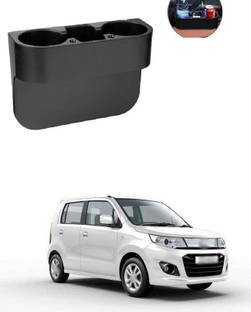 PRTEK Multifunctional Universal Car Cup Holder Inserts Images Bottle Organizer Seat Back Drinking Bracket Car Seat Wedge Water Bottle Double Cup Holder Cellphone Holder Compatible Compatible With Maruti Wagon R Stingray Car Bottle Holder