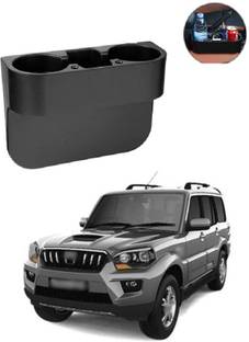 PRTEK Multifunctional Universal Car Cup Holder Inserts Images Bottle Organizer Seat Back Drinking Bracket Car Seat Wedge Water Bottle Double Cup Holder Cellphone Holder Compatible Compatible With Mahindra Scorpio Car Bottle Holder