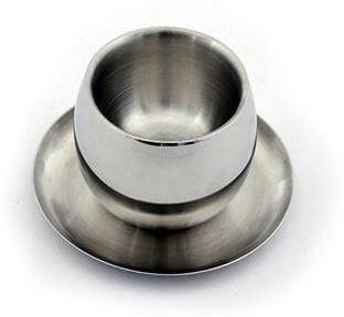 Shri & Sam Pack of 8 Stainless Steel High Grade Stainless Steel Double Wall Cup and Saucer 4 Pcs, Size - 6.7 Each