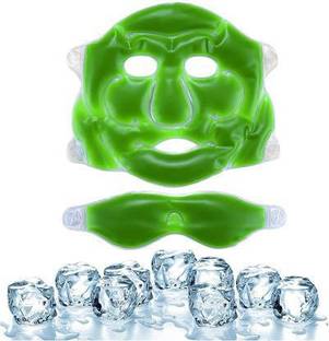 Stellone Cooling Gel Face Mask and Eye Mask (Green)