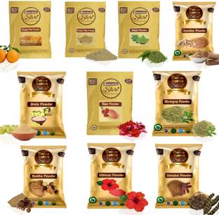 Online Quality Store Multani Mitti,Chandan,Orange Peel,Neem,Rose,Amla,Reetha,Shikakai,Bhringraj,Hibiscus