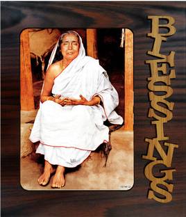 pnf Sri Sharada Devi Wood Photo Frames with Acrylic Sheet (Glass)-19744 Religious Frame