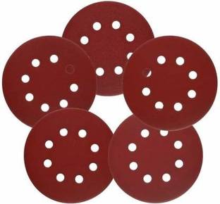 Gadariya King 75 pcs 5 Inches Orbital High Grit Sanding Discs, 60,80, 100Grits 8 Hole Orbital Sandpaper with Loop for Power Random Orbit Sander Emery Sandpaper (60,80,100 Pack of 75) Emery Sandpaper
