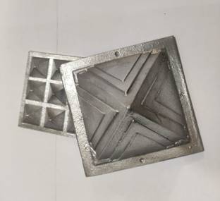 Shubh Sanket Vastu Zinc Pyramids in 2 Layer - 3 * 3 inches 170 GM Decorative Showpiece  -  7.62 cm