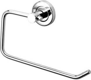 mannu Stainless Steel Towel holder Pack of 1 Silver Towel Holder (Stainless Steel) SILVER Towel Holder (Steel) SILVER Towel Holder