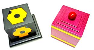 A SARKAR MAGIC WORLD HOUDINI DICE VANISH BOX / DIE TO SILK TRANSFORMATION MAGIC 1 Magic Tricks
