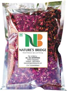 Nature's Bridge Rose Petals / Premium Sun Dried Rose Petal (Gulab Patti) Topping