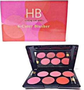HB 6-Color Blusher Palette For Makeup