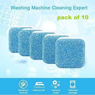 Fusion Showcase 10 Pcs Washing Machine Cleaner Tablets, Tablet for Perfectly Cleaning of Tub/Drum Laundry Fresh No Smell Home Cleaning Tool , 10 Pcs Dish washing Detergent Dishwashing Detergent