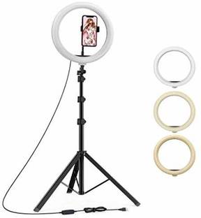 Paradox 10"Ring LED Light ,3 Brightness Mode Feature Flash With 7ft Tripod Stand P13 Ring Flash