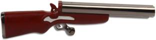 Orelius Fire Top Double Barrel Shotgun Refillable Butane Lighter Dual Flames Gun Shaped Steel Gas Lighter