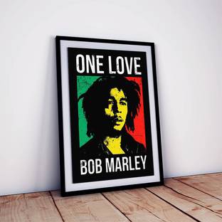 One Love Bob Marley Poster Framed For Home Décor Wall Art Fine Art Print