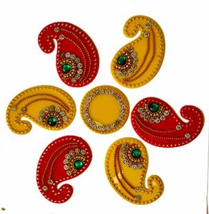 Avanti Creation Pack of 7 Rangoli Powder