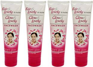 Fair & Lovely  Instant Glow 100gm Pack Of 4 Face Wash