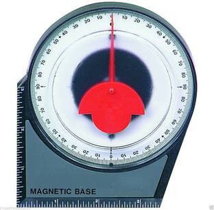 atozshop11 DIAL MAGNETIC BASE ANGLE FINDER PROTRACTOR GAUGE PROTRACTER FINDING DEGREE GAGE DIAL MAGNETIC BASE ANGLE FINDER PROTRACTOR GAUGE PROTRACTER FINDING DEGREE GAGE Magnetic Inclinometer Level