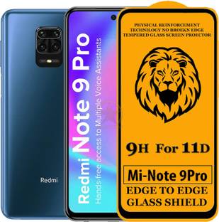 SEVEN7STAR Edge To Edge Tempered Glass for Mi Redmi Note 9 Pro