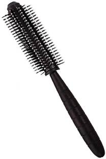 E-DUNIA Round Hair Brush for Blow Drying, Wooden Blowout Brush With Soft Nylon Bristles