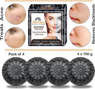 Morchito Activated Charcoal Soap For Women & men, pimples, Acne, Blackheads, Anti-Pollution Skin care Soap