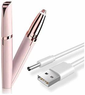 White Wings USB Chargeable Eyebrow Trimmer Face,Lips,Nose Hair Removal Trimmer,face Hair Remover for Women epilator for ladies Trimmer 45 min  Runtime 1 Length Settings
