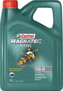 Castrol 15W-40 API SP ACEA A3/B4 Castrol MAGNATEC DIESEL| NON-STOP PROTECTION FROM EVERY START Synthetic Blend Engine Oil