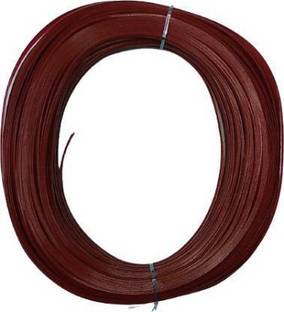 puffy Plastic super deluxe quality choco brown color broom wires for craft works, basket making, flower vases making, chair making, mobile holder making ( pack of 1 color )