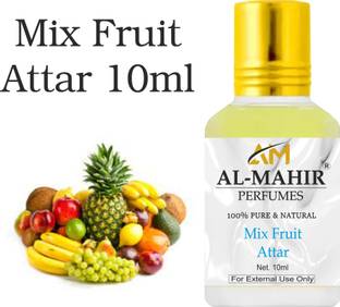 Al-Mahir Mix Fruit Attar 10ml For Unisex - Pure Natural (Non-Alcoholic) Floral Attar Floral Attar