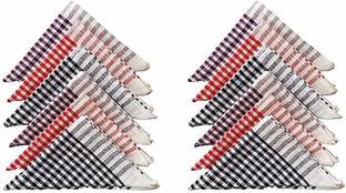 AKOSHA 12 PCS Cotton Cleaning Cloth Duster Kitchen Napkin (17X17) INCHES Wet and Dry Duster Set