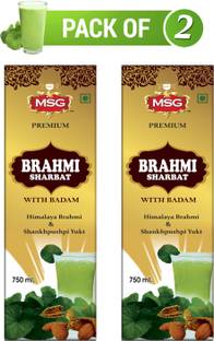 MSG Premium Brahmi Badam Sharbat (Pack of 2)