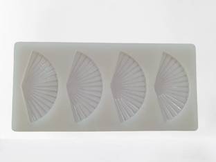 Royals GARNISHING MOULD FAN DESIGN Silicone Chocolate Mould 1