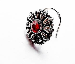Yash Jewels Emporium Silver Plated Brass Nose Stud