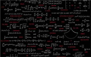 Mathematics Wall Poster For Room With Gloss Lamination M8 Paper Print