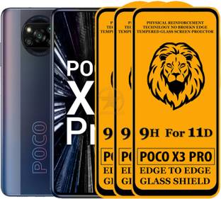 SEVEN7STAR Edge To Edge Tempered Glass for Poco X3 Pro