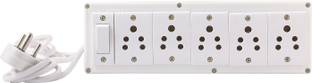BAHUL HEAY ANCHOR ASSEMBLED power strip extension multi outlet board with Anchor switch and Havells sockets 4 METER 5 AMP SMALL PLUG EASY TO FIT EVERY WHERE 5  Socket Extension Boards