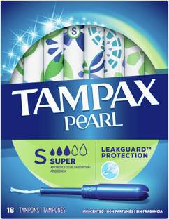 Tampax Pearl Super Plastic Tampons Tampons