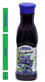 MALAS Fruit Crush Syrup for Cake , Blueberry ( 750ml , Pack of 1 )