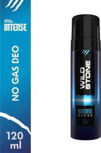 Wild Stone Intense Ocean No Gas Deodorant, 120ml Perfume Body Spray - For Men
