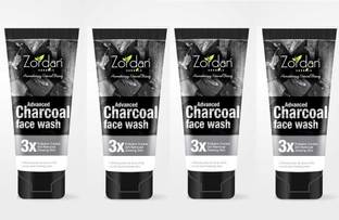 ZORDAN Charcoal  (Pack of 4) Face Wash