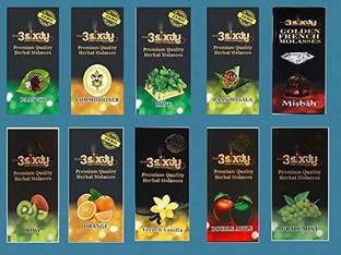 Puff Smart Puff Smart Herbal Molasses Herbal Flavor Combo Set of 10 PAN 360, Commissioner, ICE FREEZER, MINT, MISBAH, KIWI, ORANGE Hookah Flavor