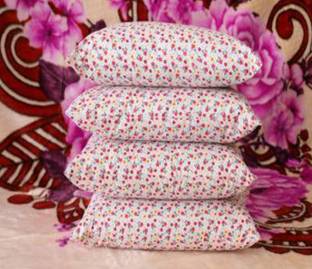 THEBEGPACK COLLECTION Microfibre Floral Sleeping Pillow Pack of 4