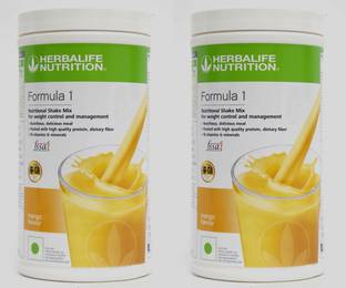 Herbalife Nutrition Formula 1 Nutritional Shake Mix - Mango Flavor 500g ( Pack Of 2 ) Plant-Based Protein